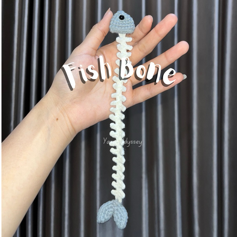 

Fish Bone Bookmark - Crochet Bookmark