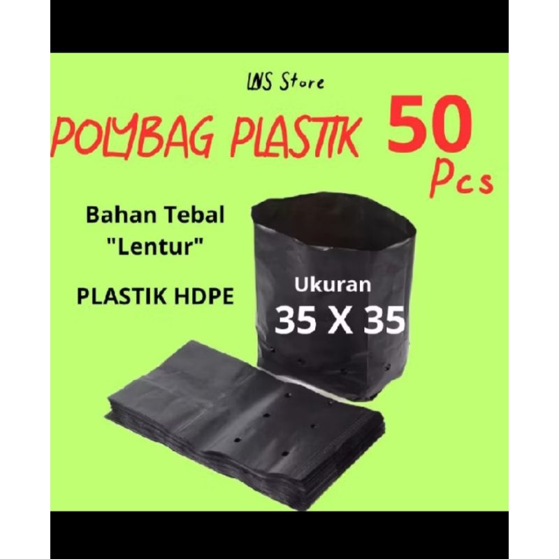 Polibag Plastik Ukuran 35cm x 35cm Polibag Plastik Tanaman