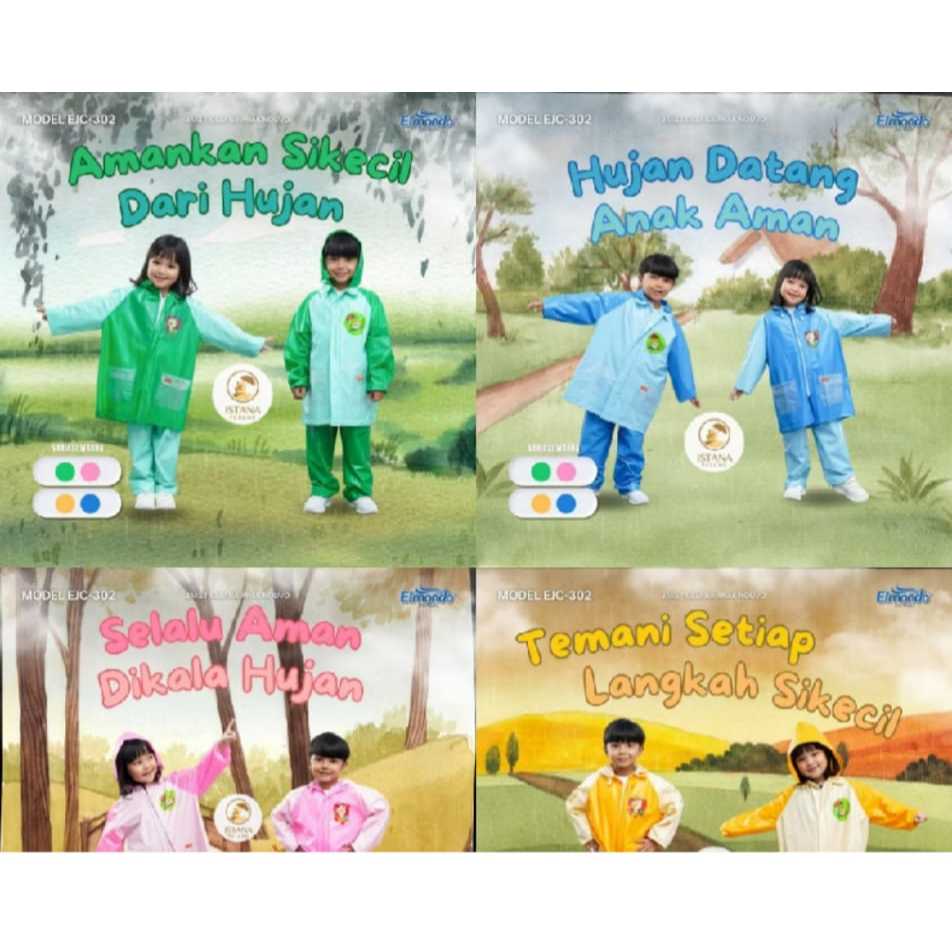 Jas Hujan Stelan Anak Nuovo Elmondo Termurah