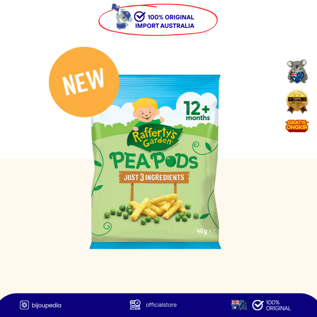 

[ 100% IMPORT AUSTRALIA ] RAFFERTYS GARDEN PEA PODS ORIGINAL FLAVOUR