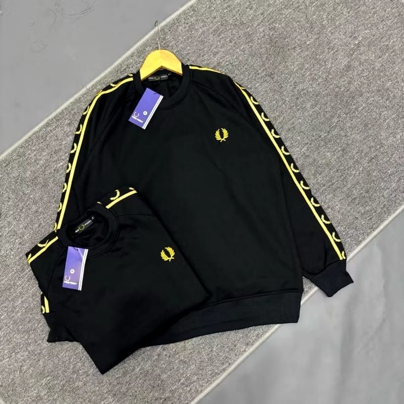 CREWNECK LAURELL TAPED GOLD