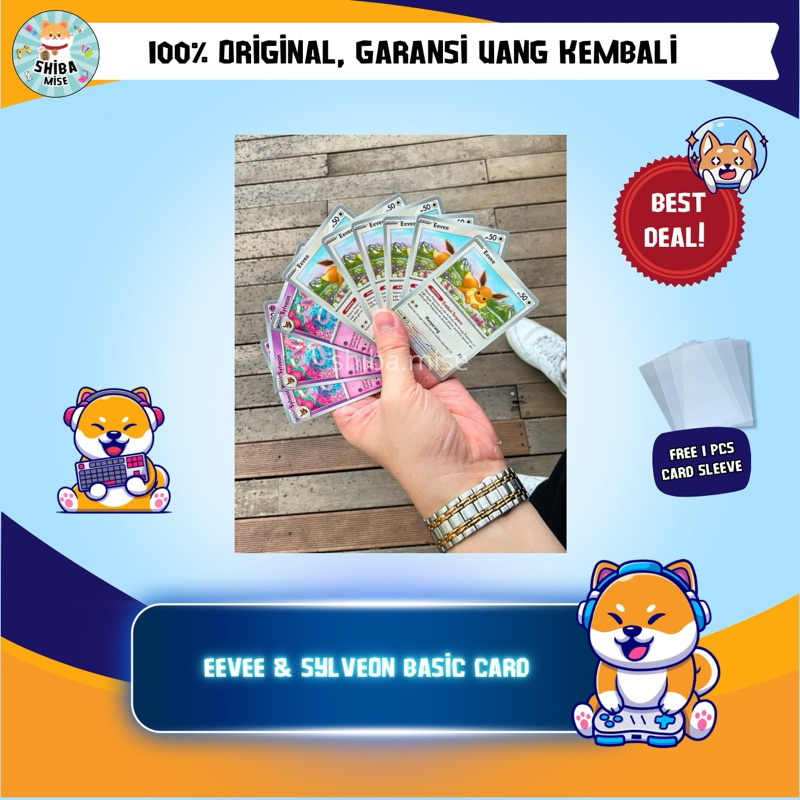 [100% 𝙊𝙍𝙄𝙂𝙄𝙉𝘼𝙇] - Pokemon Terastal Eevee & Sylveon Basic Indonesia - Free Card Sleeve (ꜱʜɪʙᴀ.ᴍɪꜱᴇ)