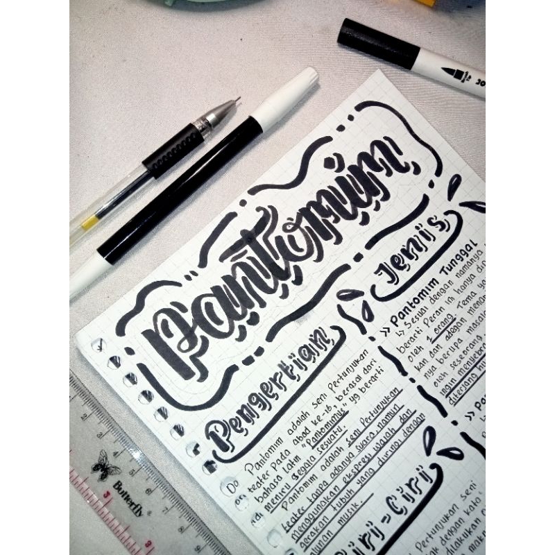 

Jasa Tulis Notes B5, Hitam putih