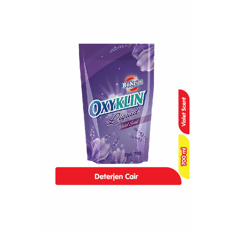 Bukrim oxyklin detergen cair violet kemasan 700ml
