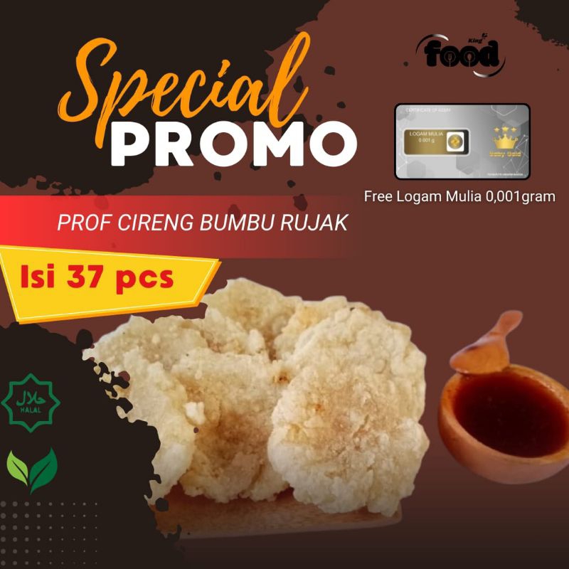 

Cireng Jumbo isi 37 pcs bumbu rujak Crunchy Lembut di dalam Frozen Food
