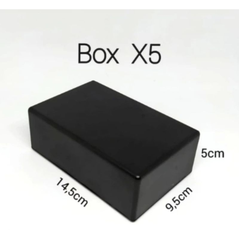 Box plastik hitam X5