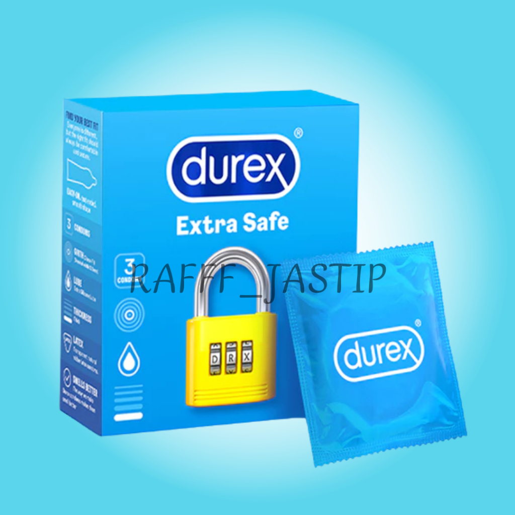 Durex Extra Safe Kondom Tebal Pria Lebih Aman 3s - Condom