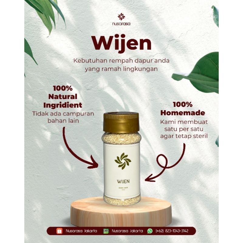 

Nusarasa Biji Wijen Panggang 55 gram