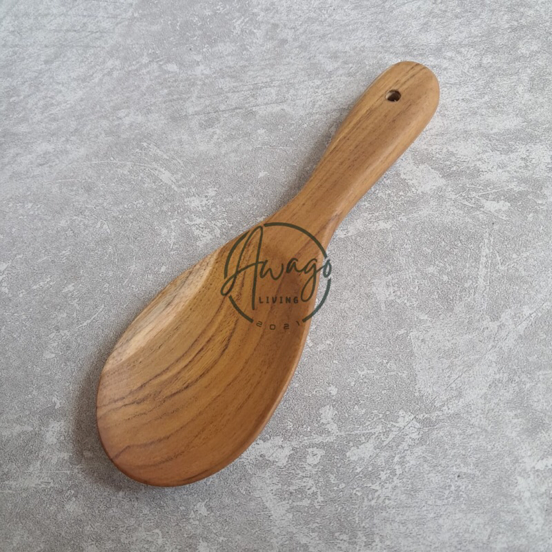 centong nasi kayu jati asli