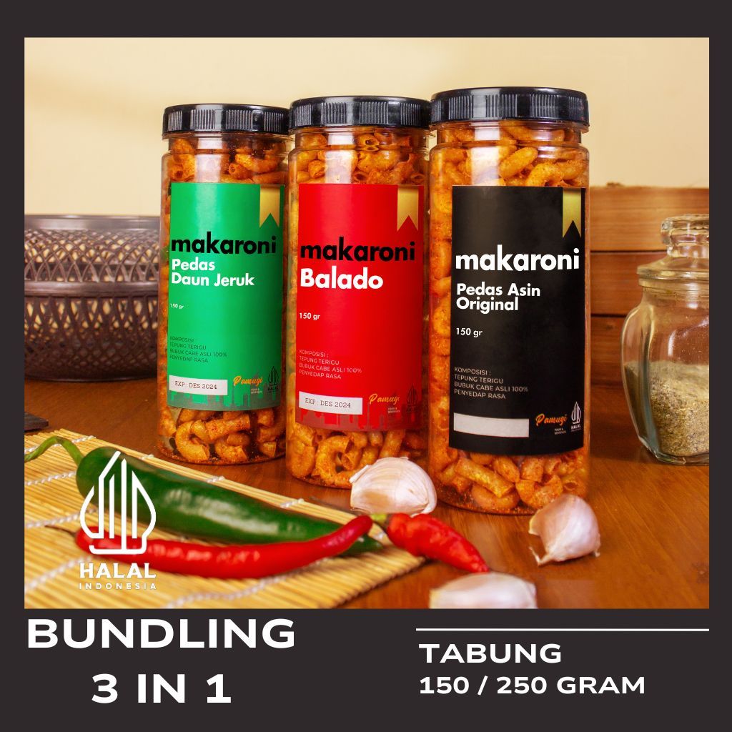 

Makaroni Goreng Kemasan Tabung 150 / 250 Gram