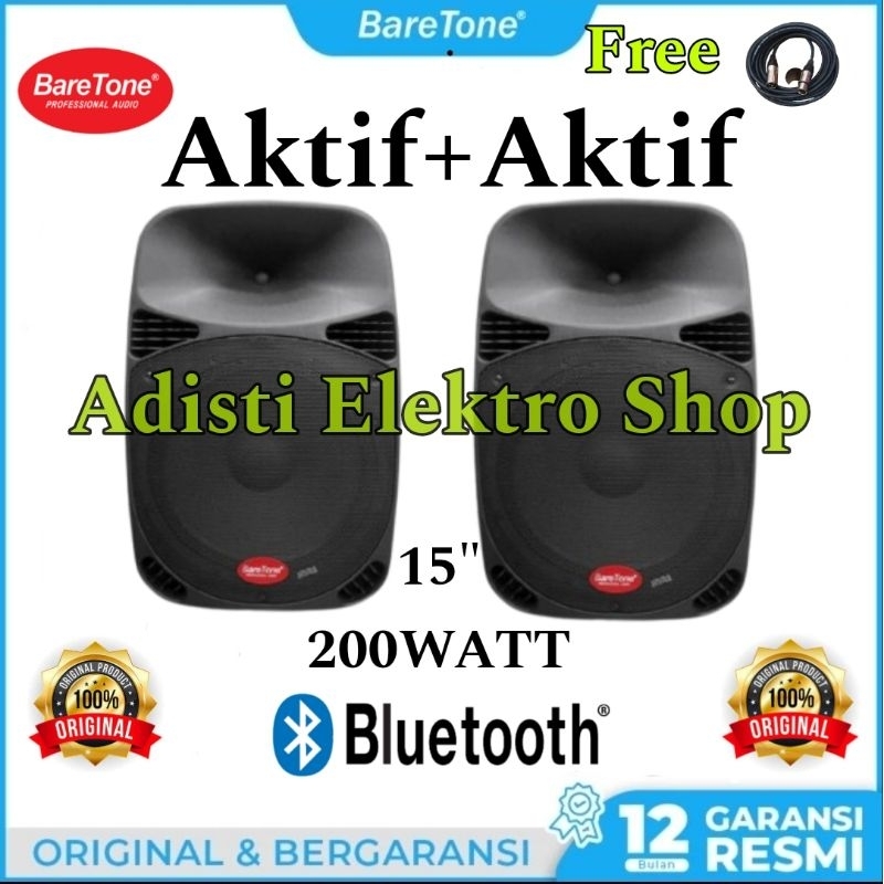 speaker aktif 15inch baretone max15mb max 15mb max-15mb bluetooth speaker aktive baretone 15inch max