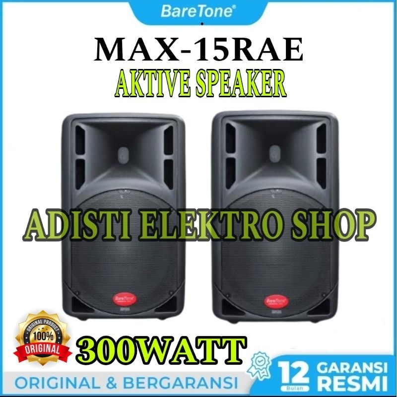 BARETONE SPEAKER AKTIVE 15 INCH MAX-15RAE MAX15RAE speaker aktif baretone 15inch max15rae max-15rae 