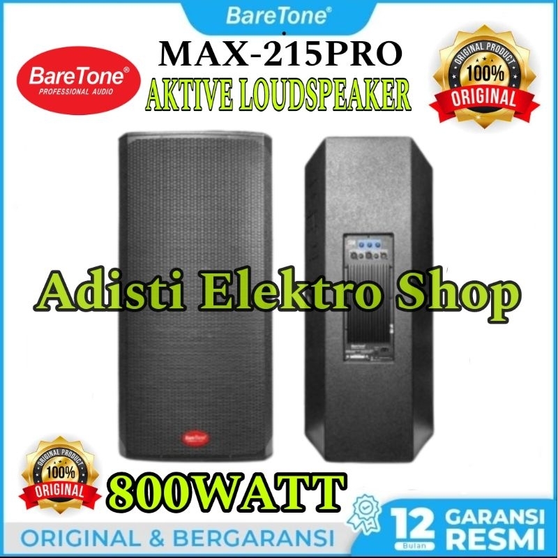 Speaker Aktif Baretone Double Woofer 15 inch MAX215PRO MAX-215PRO speaker baretone double woofer max