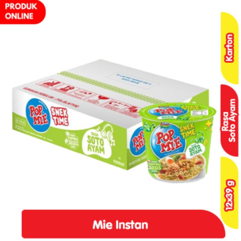 

Mi instan Popmi Mini Snack All Varian [ 1 Dus isi 12 pcs]