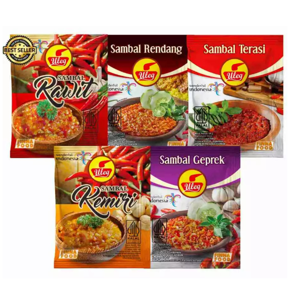 

Finna Uleg Sambal isi 10 Rasa Lengkap Terasi Pedas Geprek Udang