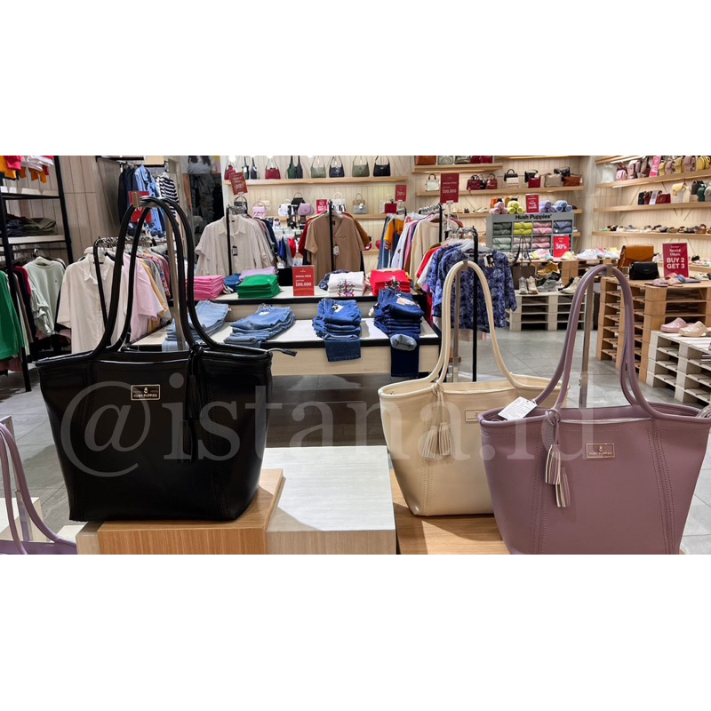 Tas Hush Puppies Fisher Tote Bag 100% Original Store / Tas Kerja / Tas besar / Tas laptop muat banya