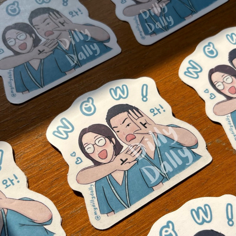 

DILLY DALLY Sticker Sheet - Ikjun Songhwa WOW Hospital Playlist Resident Playbook
