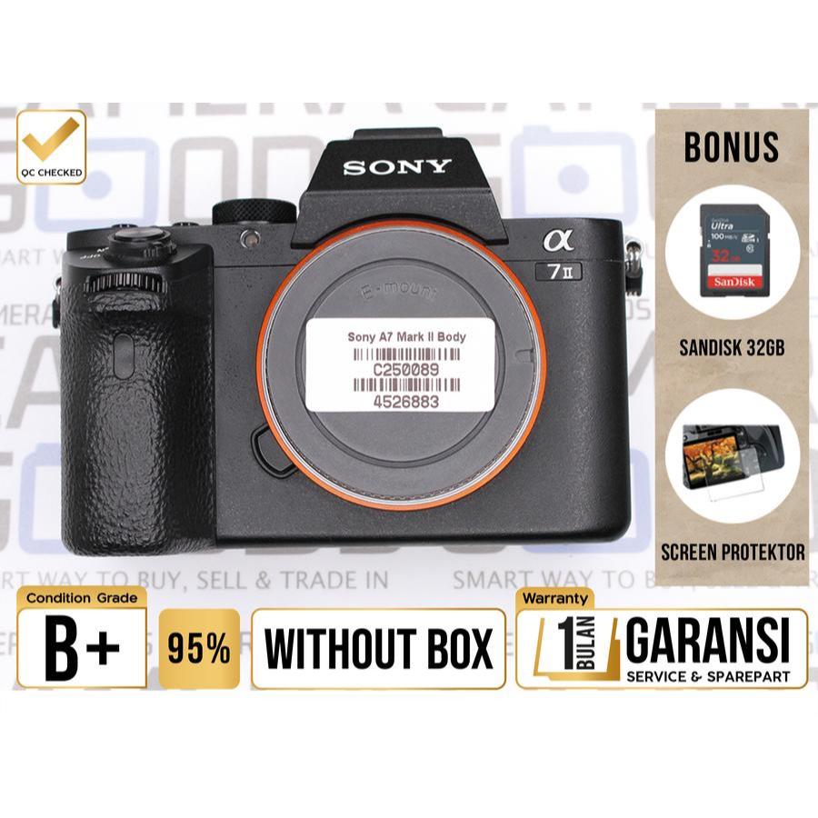 Sony Alpha A7 Mark II Full Frame Camera - Grade B+ - C250089 Kamera Profesional Digital Mirrorless U