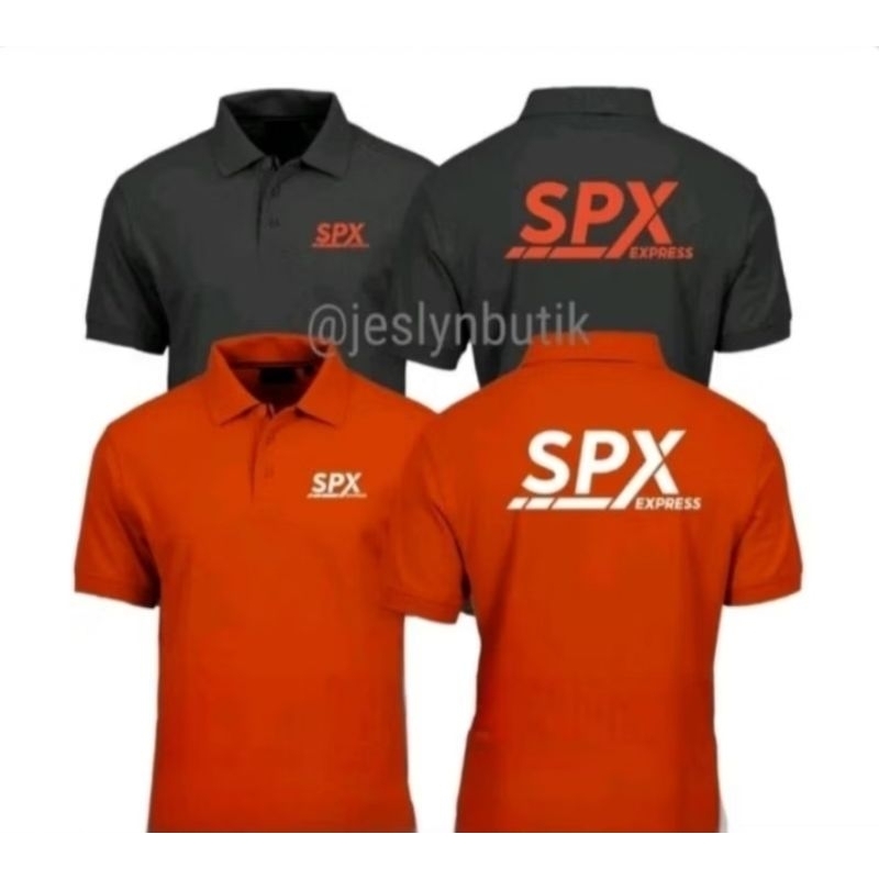 KAOS POLOTSHIRT SPX EXPRESS KAOS DRIVER BAJU KERJA BORDIR / SABLON