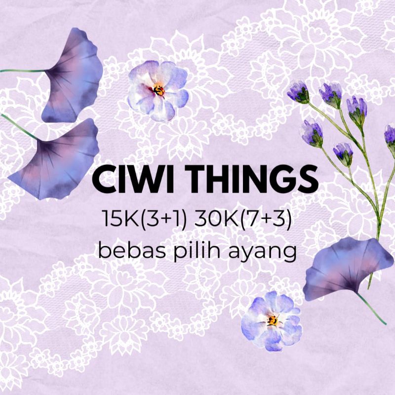 CIWI THINGS 15K(3+1) DAN 30K(6+3)