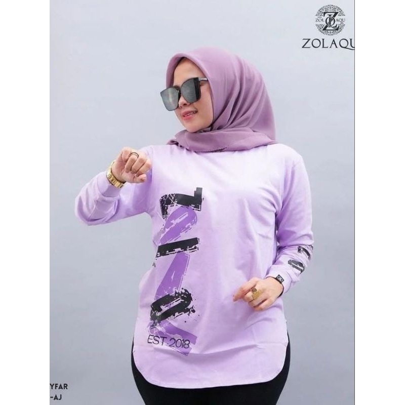 ATASAN ZOLAKU JUMBO // KAOS ZOLAKU OVERSIZE JUMBO LENGAN PANJANG ORIGINAL JEVANNI