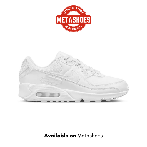 Sepatu Casual Air Max 90 Women's Sneakers Shoes - White Original