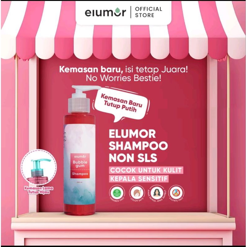 Elumor Bubble Gum Shampo 200ml