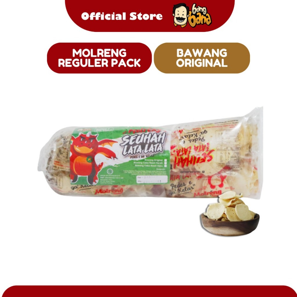 

Keripik Molreng Kripik Molreng Moring SeuhahLataLata Bang Bana Bawang Original Kemasan Pack