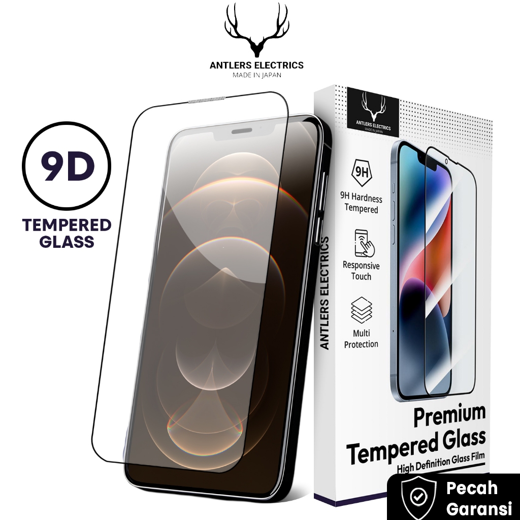 Antlers Electrics AntiGores 9D HD Tempered Glass Screen Protector For iPhone 16 15 14 13 12 Pro Max 