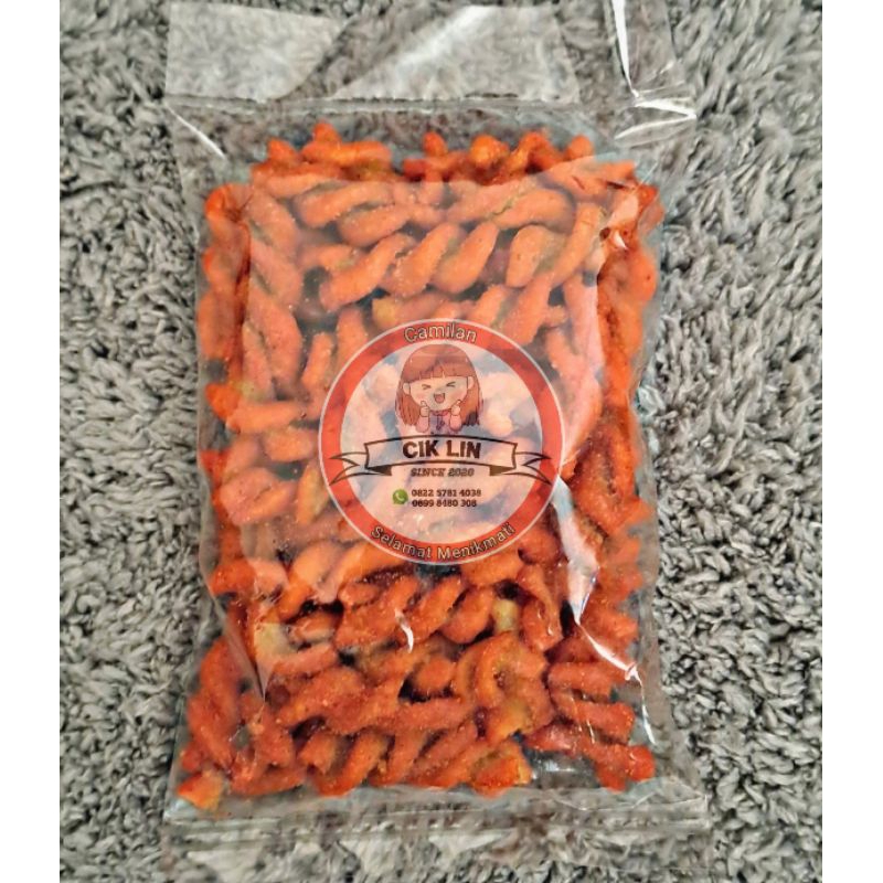 

Makaroni ulir/spiral pedas kemasan 35gr