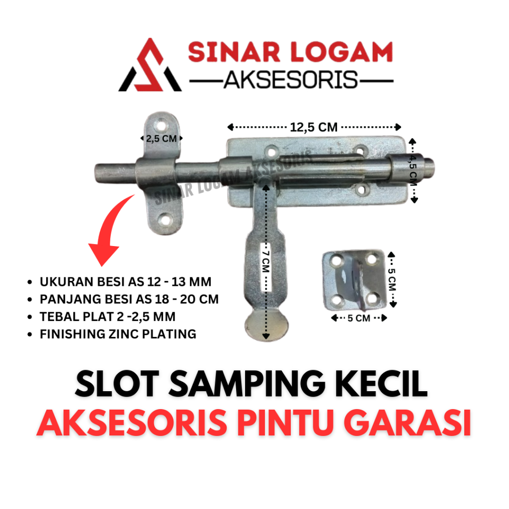 Kunci slot pintu pagar ukuran kecil, slot pintu henderson, pintu gebyog dan pagar, pintu garasi toko