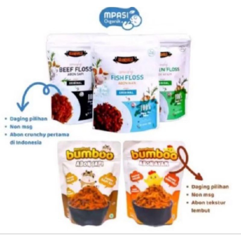 

BUMBOO Abon MPASI Anak Abon Sapi Non MSG Tanpa Gula Sehat & Aman