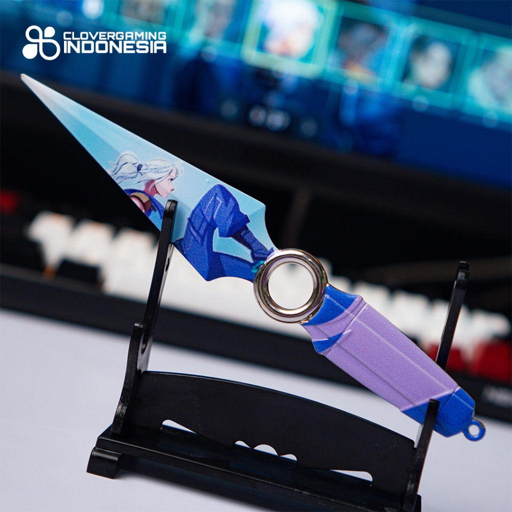 Kunai Jett Go Pattern Medium Size Weapon Knife Pisau Video Game Accessories Cosplay