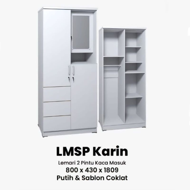 Lemari pakaian 2 pintu gstar