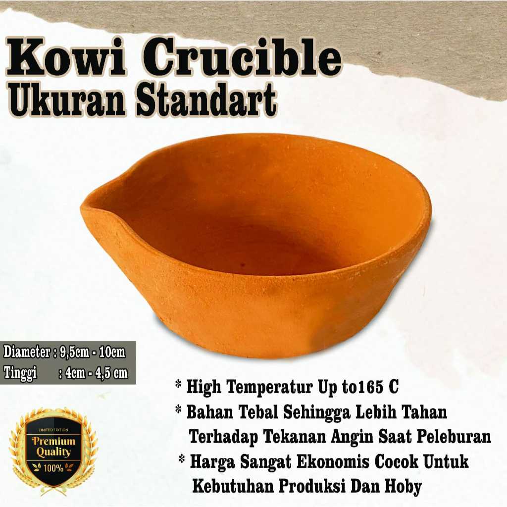 kowi krusibel crucible peleburan emas crucible melting disc