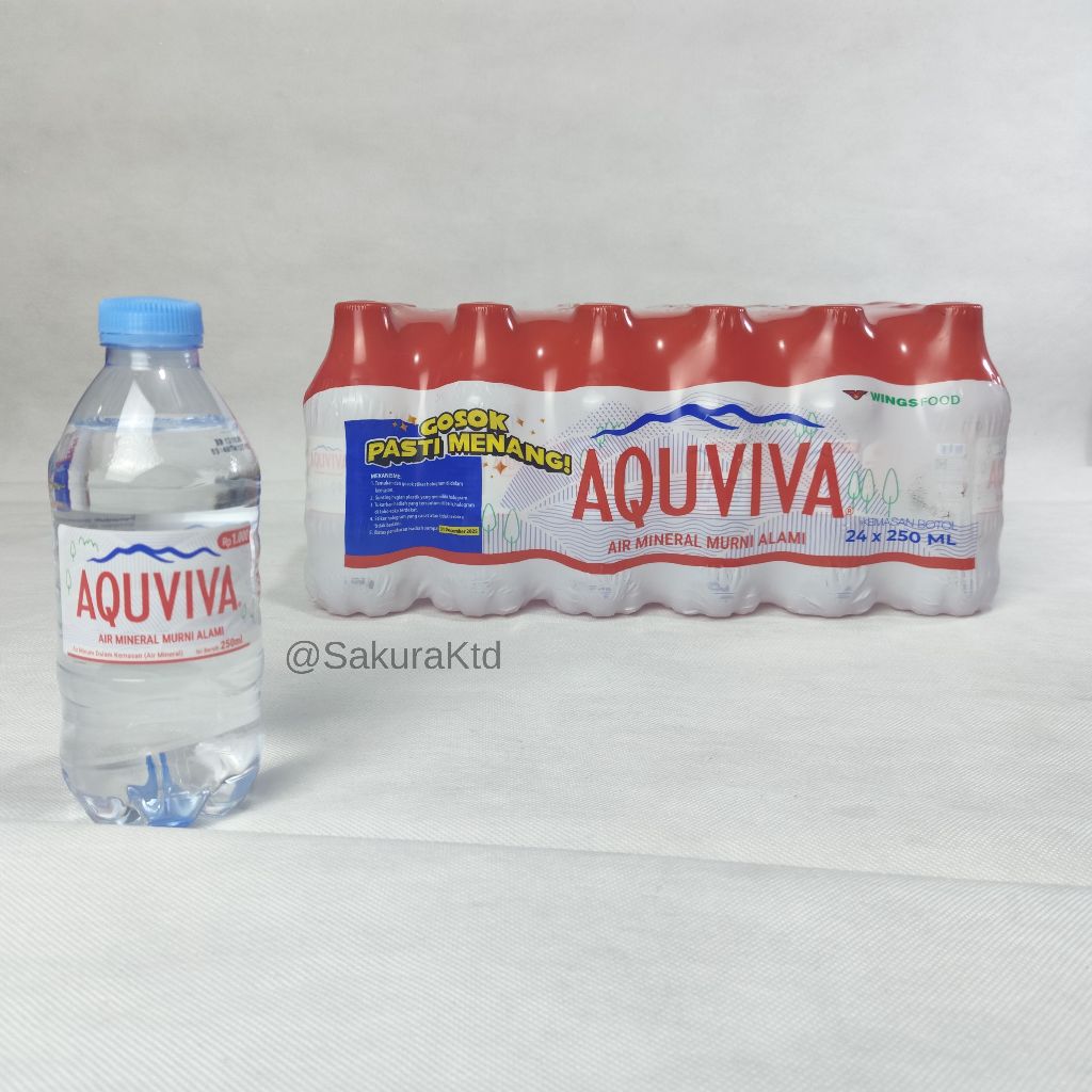 

AIR MINERAL BOTOL AQUVIVA 250ML 1 PACK ISI 24