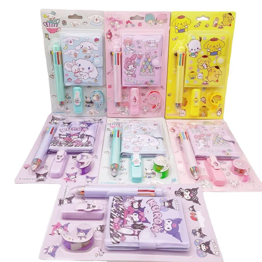 

Stationery Set 7 in 1 Sanrio Lucu – Kuromi Labubu Capybara | Alat Tulis Lengkap Hadiah Anak