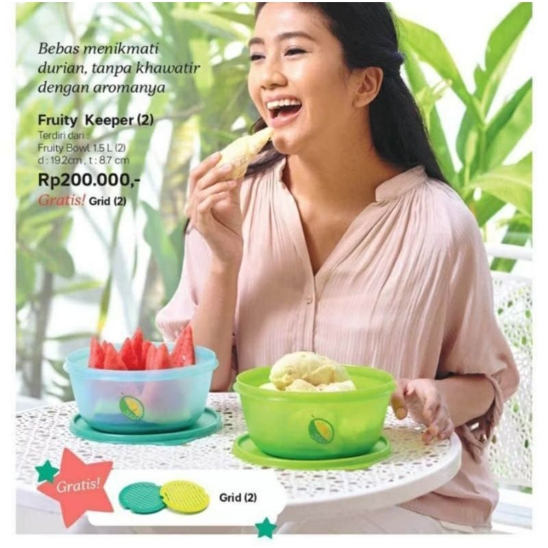 Fruity keeper set tupperware / tempat buah tupperware