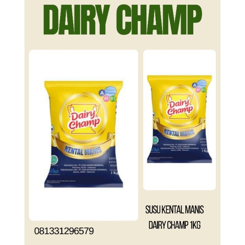 

susu dairy champ susu putih kental manis SKM susu premium susu serbaguna susu enak krimer kental manis susu bergizi susu lumer susu kental susu serbaguna