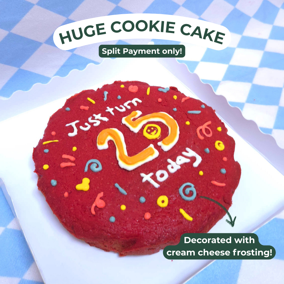 

[SPLIT ONLY] Huge Soft Cookie Cake Custom 2 Layers
