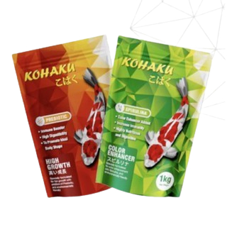 KOHAKU SIRULINA & PREBIOTIC PAKAN KOI 1 KG / Pakan Ikan Koi