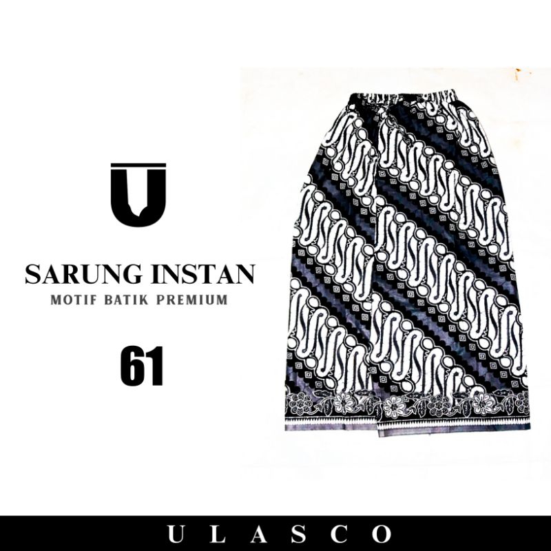 sarung instan motif batik putih