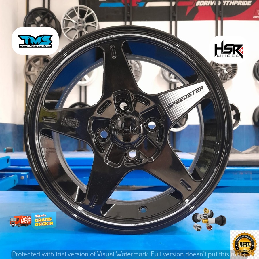 Promo Velg Sporty HSR SPEEDTSER Ring15 Pcd 4x114 Confero Binguo Eterna Accent Carens Panther Carry