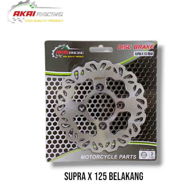 Piringan Cakram Belakang Supra X 125 Disc Cakram Variasi Supra X 125 Standar Akai Racing