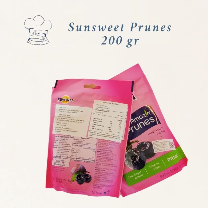 

RB Sunsweet Prunes 200gr/Pruns Pitted/Buah Pruns