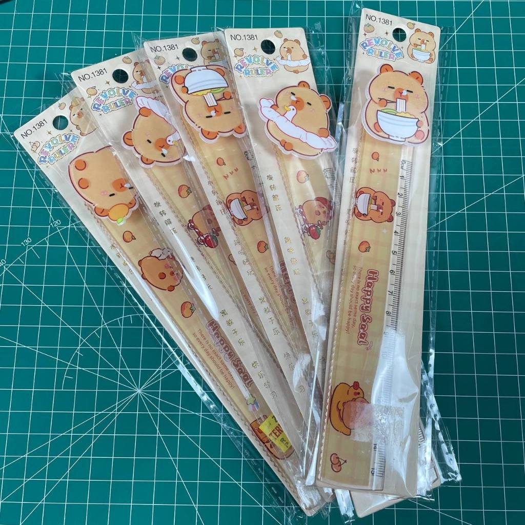 

PENGGARIS KARAKTER LUCU 15 CM CAPY BARA PUTAR
