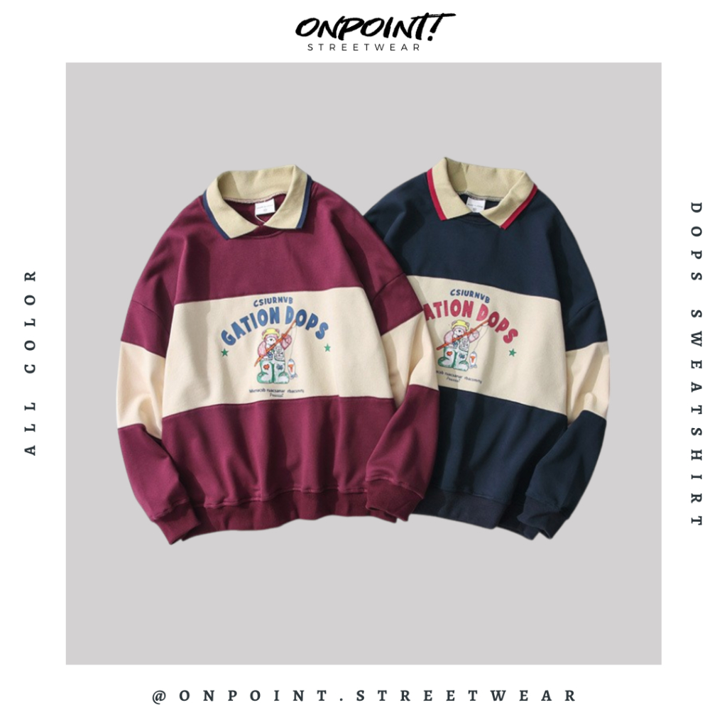 Dops Sweatshirt - sweater pria distro sweater pria oversize sweatshirt pria keren crewneck pria over