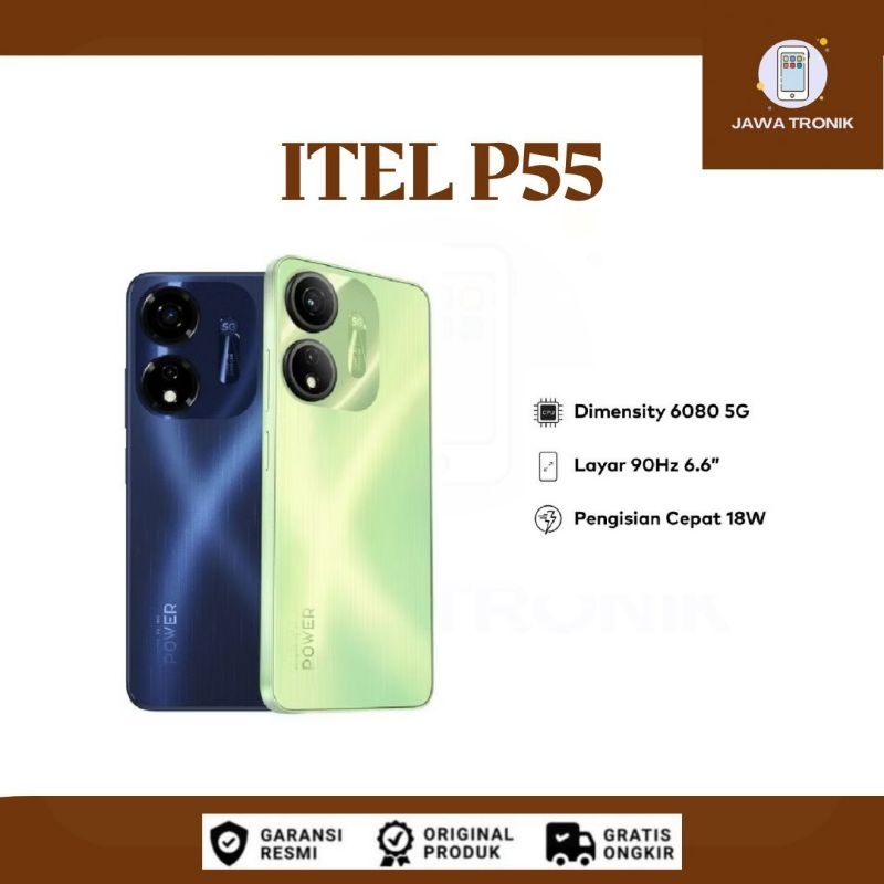 ITEL P55 5G 6/128 GB Garansi Resmi