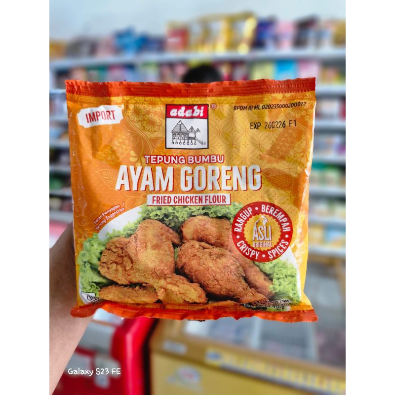 

Adabi Tepung Bumbu Ayam Goreng 150gr