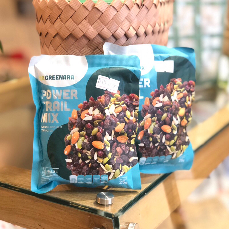 

Greenara One Serving Power Trail Mix 25gr / Snack Sehat | kacang campur